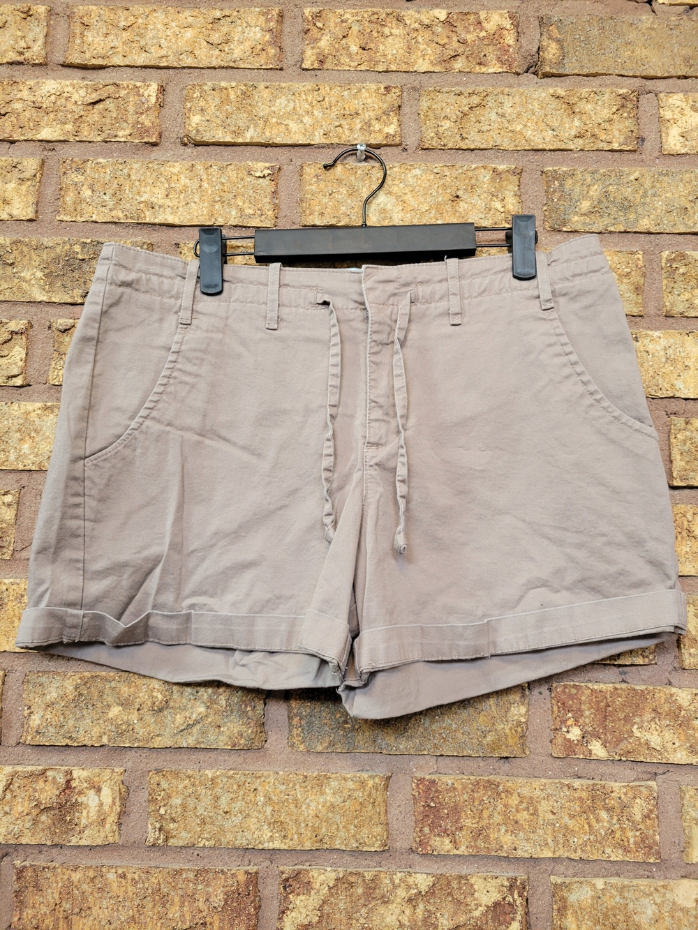 Lee Chino Cotton Stretch Shorts Light Brown Size 12